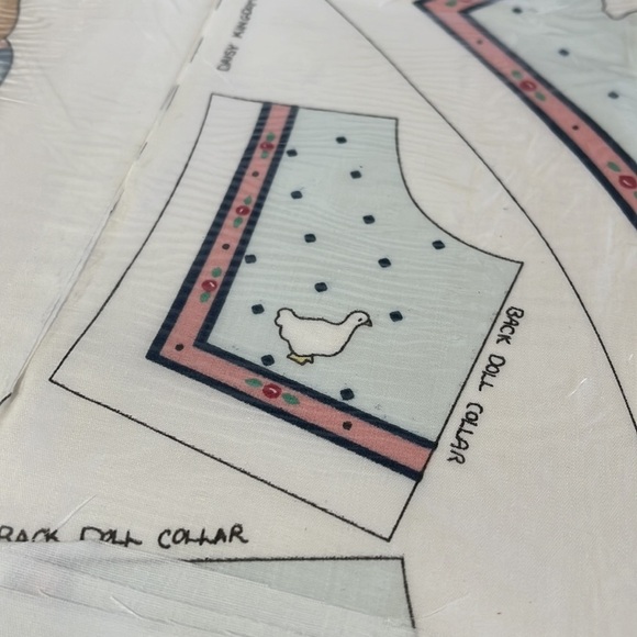 1988 Honey Bunny Kids Designer Collar Kit Daisy Kingdom Country Blue Ducks #5025 - Picture 9 of 9